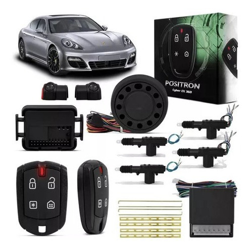 Kit Alarme Para Carro Pósitron Cyber Ex360 + Trava 4 Portas