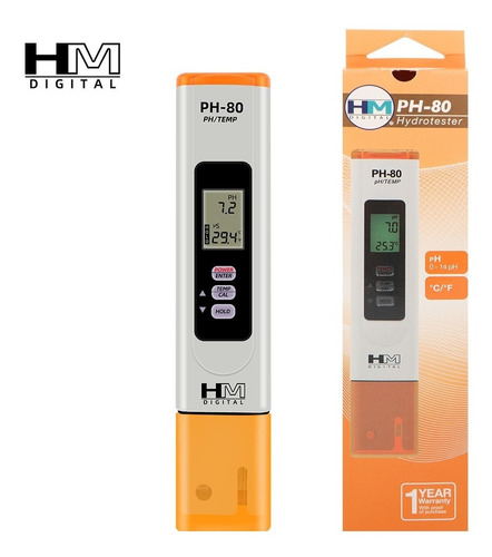 Medidor De Ph Y Temperatura De Agua + Solucion Calibración