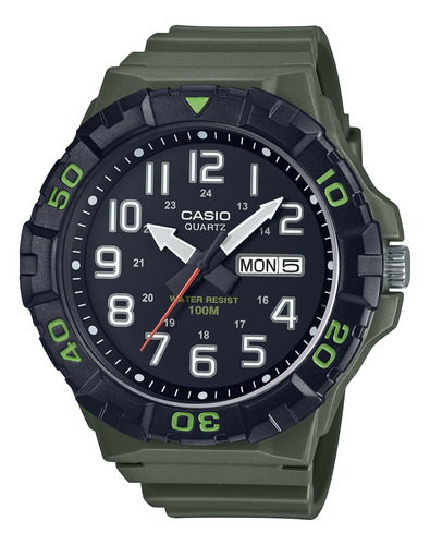 Reloj Casio Mrw-210h-3a Verde Hombre 100% Original 