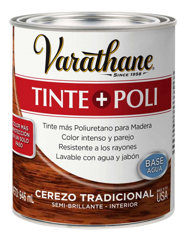 Tinta + Poliuretano Para Madera Varathane Rust Oleum 0.946l