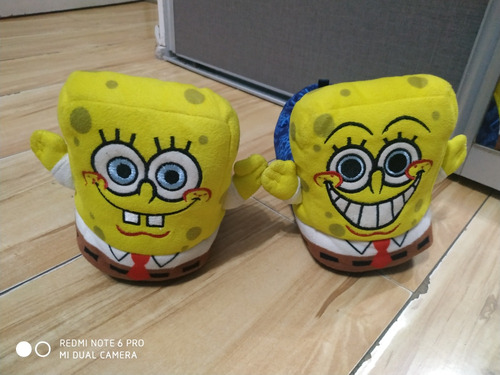 Pantuflas Bob Esponja Originales U.s.a. - Plantilla 21 Cm