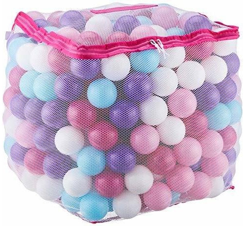 Paquete De 400 Pelotas De Plastico 5 Colores Pastel