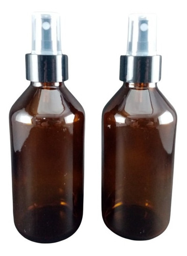 Botella Vidrio 200ml Con Spray Pulverizador (5 Unid)