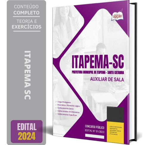 Apostila Prefeitura De Itapema Sc 2024 - Auxiliar De Sala