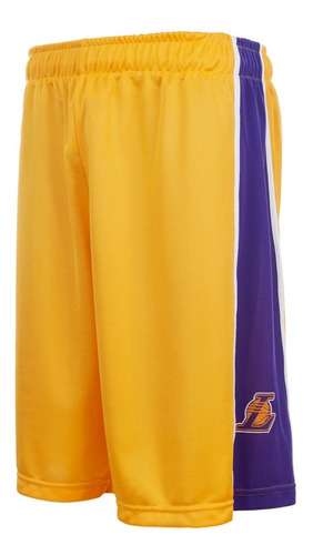 Imagen 1 de 10 de Short De Basquet Los Angeles Lakers Lic Oficial Nba Basket