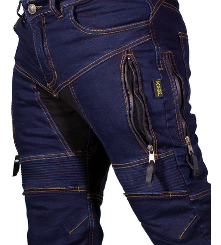 Imagen 1 de 10 de Pantalón Motociclista Kevlar Black Label Biker Baja 1000