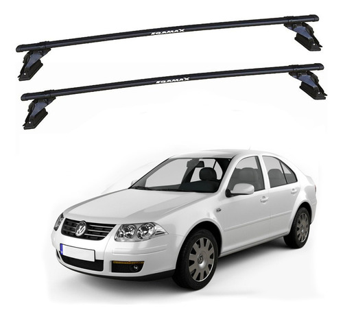 Barras De Techo Eqmax Acero Negro Volkswagen Bora 2001-2011