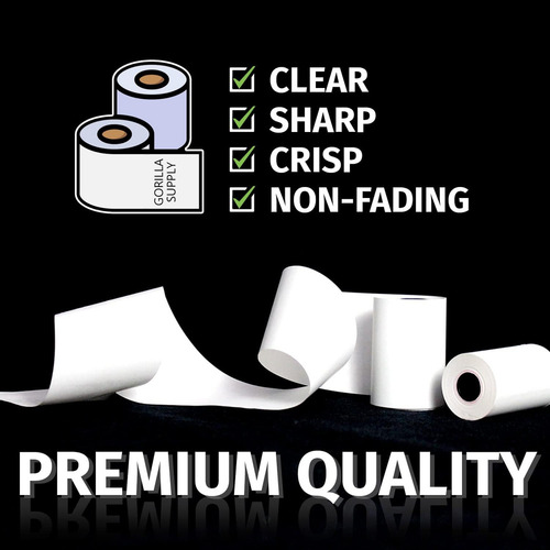 50 Rollos Papel 80x80mm Para 80mm Impresión Printer Amoloria Color Blanco
