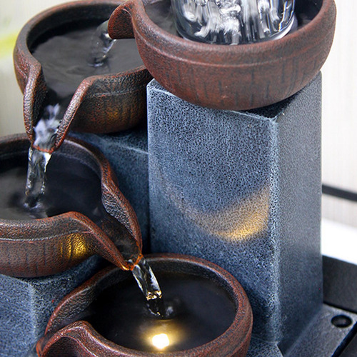 Fonte De Mesa Meditação Relaxante Quarto Fonte Cachoeira