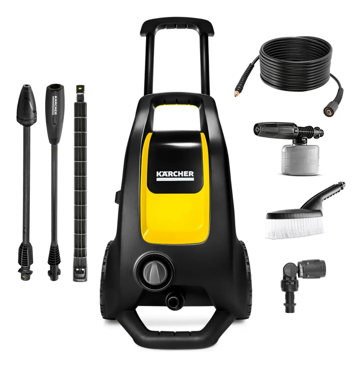 Lavadora de Alta Pressão Kärcher K3 Force Car 1815PS 360L/h 1500W Bico articulado e Kit Auto 127v