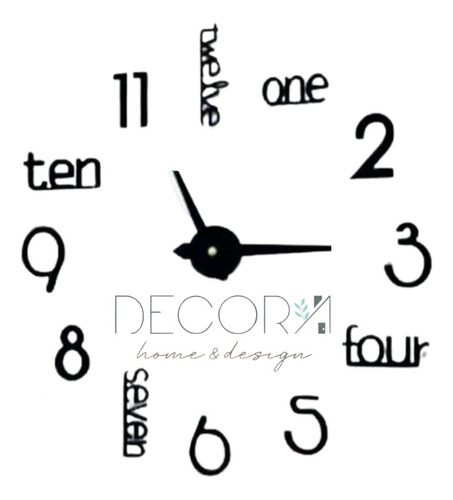 Exclusivo Reloj De Pared Gigante/ Madera/funcionan/relieve