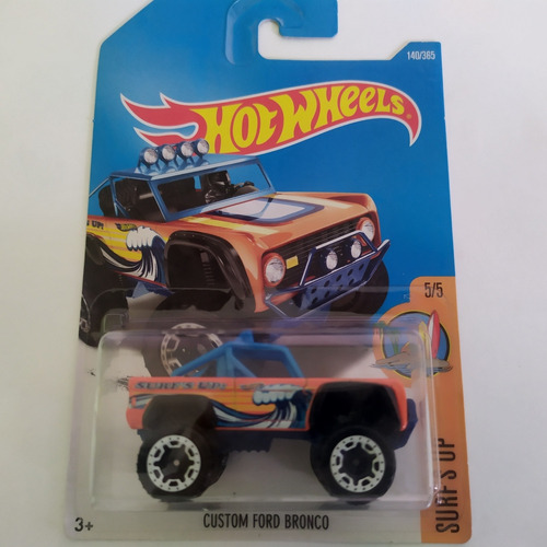 Hot Wheels Custom Ford Bronco Naranja Azul 140/365