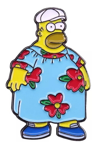 Pin Broche Homero En Bata Los Simpsons Metalico Pintado