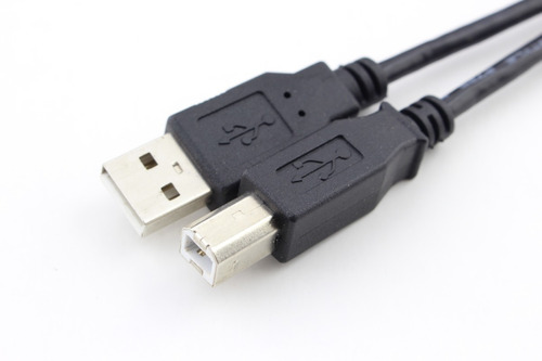 Cabo Universal Usb 2.0 Macho Impressora E Projetor 2 Metros Cor Preto