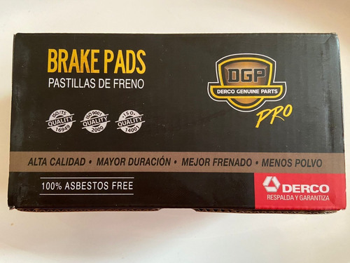 Pastilla De Freno Delantera Jeep Compass Patriot  Dgp Pro