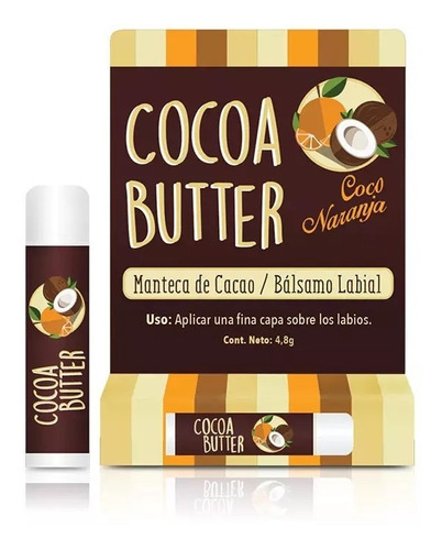 Cocoa Butter Bálsamo Labial Coco-naranja 4,8g