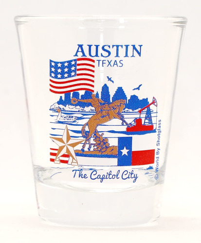 Austin Texa Gran Coleccion Ciudad Americana Vaso Chupito