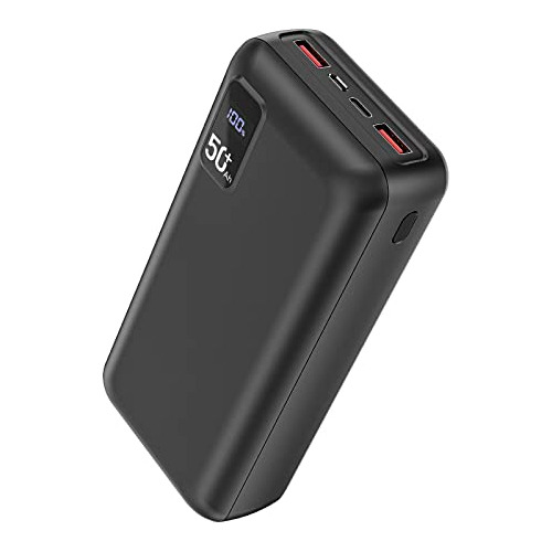 Bank 50000mah 22.5w Cargador De Carga Rápida Usb-c Car...