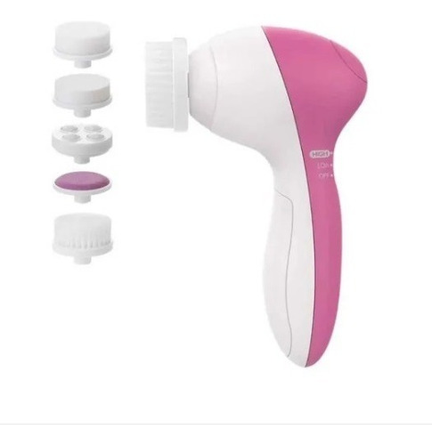 Imagen 2 de 3 de Cepillo Facial 5 En 1 Exfoliante Limpiador Rostro Skincare