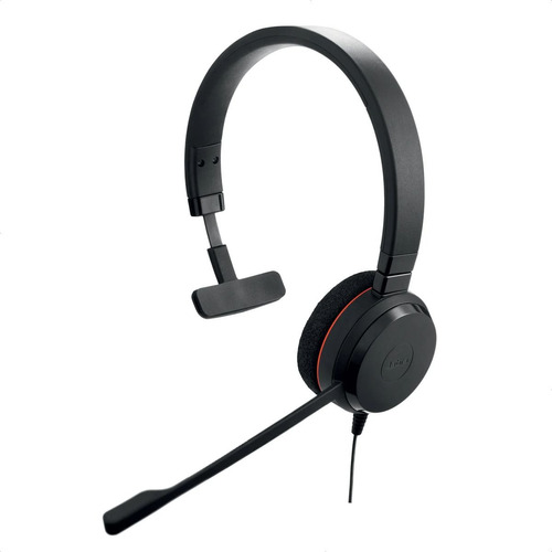 Audífonos Diadema Usb Profesional Jabra Evolve 20 Monoaural Color Negro