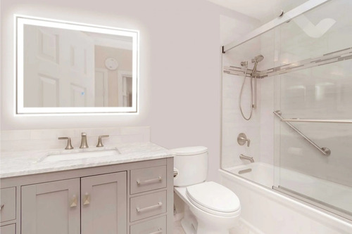 Imagen 2 de 6 de Espejo Luz Led 60 X 80 Cm Touch Ideal Baño