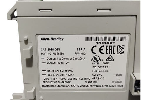 2085-of4 Allen-bradley Micro800 Analog Output Module