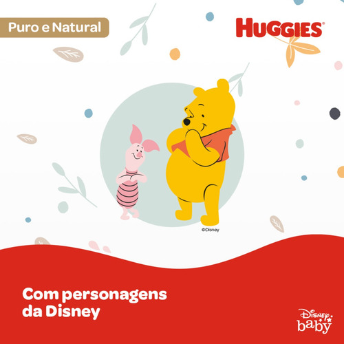 Lenços Umedecidos Huggies Puro E Natural Com 48 Unidades
