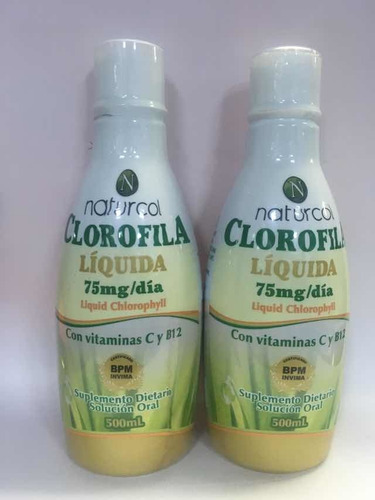 2 Clorofila Líquido 500 Ml. Natur - Unidad a $83900