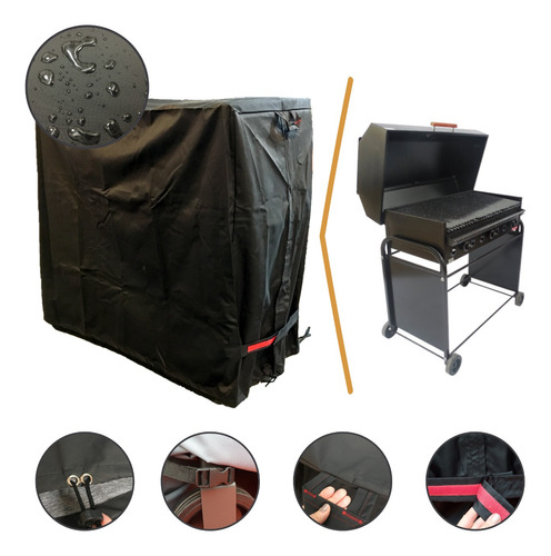 Funda Parrilla Inver Nativa C/carro 100 Grande Impermeable!