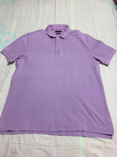 Massimo Dutti Playera Polo Para Caballero Talla Xl Violeta