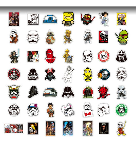 Starwars Mandalorian 100 Stickers Vs Agua De Pvc Calcomanias