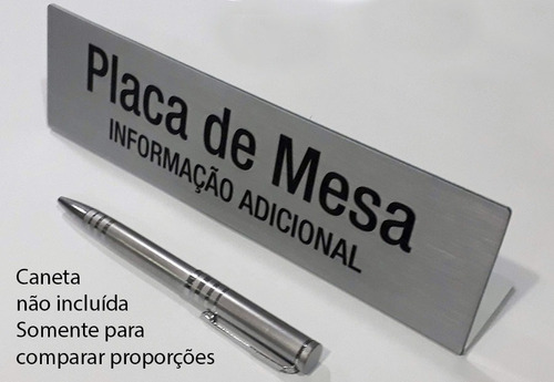 Imagem 2 de 5 de 01 Placa De Mesa Reunião Jurado Personalizada Pvc 2mm
