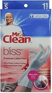 Mr. Clean Bliss Premium Guantes Sin Látex, Pequeños, 1 Par