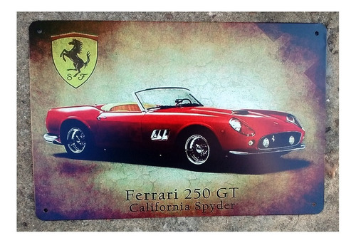 Ferrari 250 Gt California Spyder - Chapa Metálica Decorativa