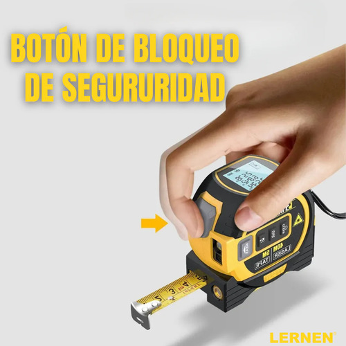 Medidor De Distancia Laser 40m Con Huincha De Medir 5m