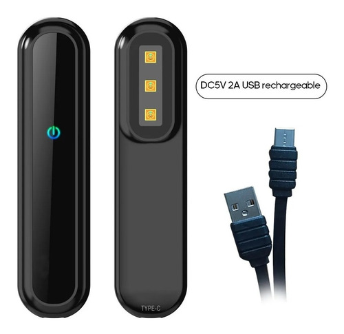 Imagem 4 de 5 de Lâmpada Ultravioleta Esterilizador Virus Usb Portátil Uvc