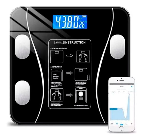 Balança Peso Corporal Smart Digital  Até 180 - Dolce Home
