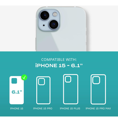 Capa Tech21 Evo Clear Para iPhone 15 - Transparente