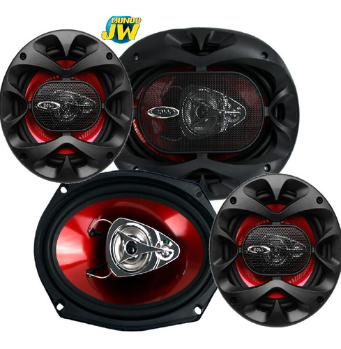 Combo 4 Parlantes Boss Ch 6930 6x9 400w + Ch 5520 De 5  5.25