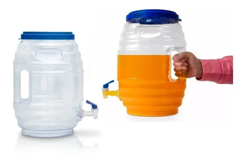 2 Dispensador Para Bebidas Vitroleros Llave Y Tapa 11 Litros