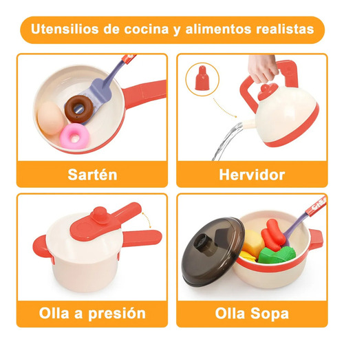 Dp Utensilios De Cocina Para Niños, Fregadero, 55 Piezas