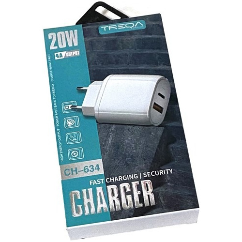 Cargador Usb 220v + Puerto Carga Tipo C 4,0a