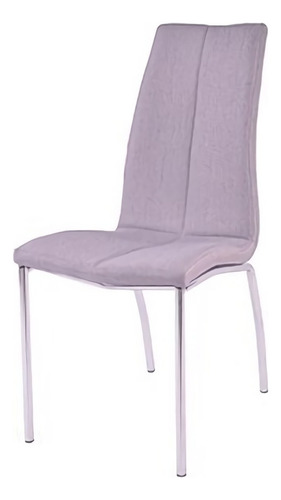 Silla Galia Tela Gris Këssa Cdmx Estructura De La Silla Cromo Diseño De La Tela Liso