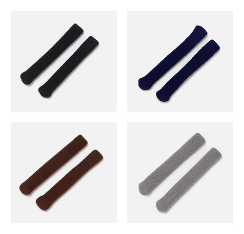 4 Pares De Retenedores De Funda Con Punta De Para Negro