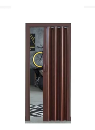 Puerta Plegable Acordeon 81x200 Cm Castaño Hoggan