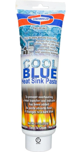 Barrera De Calor Uniweld Cool Blue Pasta Gel P/ Soldar