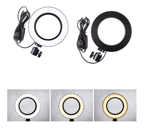 Anillo De Luz Led Regulable Con Trípode Para Teléfono