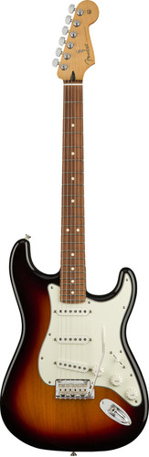 Guitarra elétrica Fender Player Stratocaster de  amieiro 2010 3-color sunburst brilhante com diapasão de pau ferro