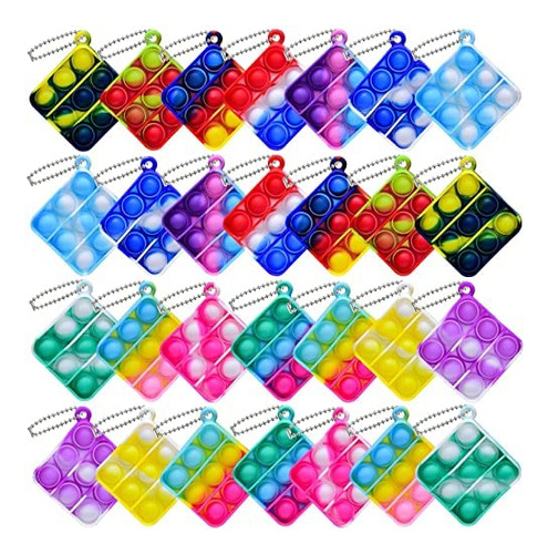 16 Pcs Mini Pop Fidget Toy Pack Simple Bubble Popping Lykd8