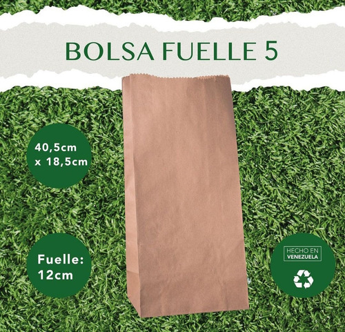 Bolsas De Papel Kraft Para Delivery Sin Asa 5 Kg